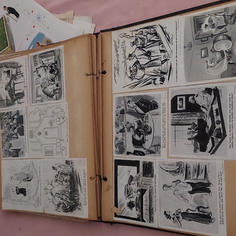 Vintage 1930s Adult Humor Cartoons Scrapbook Collection PRICELESS Scrapbook - Picture 8 of 12